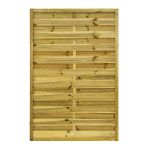 NA-LOG Dichtzaun VARIO gerade 120x180 cm Holzzaun Kiefer PEFC KDI Grün 44x44 mm Rahmen