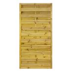 NA-LOG Dichtzaun VARIO gerade 90x180 cm Holzzaun Kiefer PEFC KDI Grün 44x44 mm Rahmen