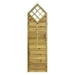 NA-LOG Dichtzaun VARIO gerade mit Rankgitter 60x210 cm Holzzaun Kiefer PEFC KDI Grün 44x44 mm Rahmen