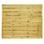 NA-LOG Dichtzaun VARIO gerade 180x150 cm Holzzaun Kiefer PEFC KDI Grün 44x44 mm Rahmen