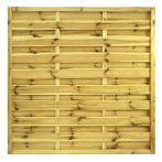 NA-LOG Dichtzaun VARIO gerade 150x150 cm Holzzaun Kiefer PEFC KDI Grün 44x44 mm Rahmen