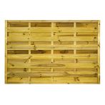 NA-LOG Dichtzaun VARIO gerade 180x120 cm Holzzaun Kiefer PEFC KDI Grün 44x44 mm Rahmen