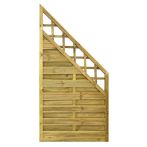 NA-LOG Dichtzaun VARIO gerade mit Rankgitter 90x180/90 cm Holzzaun Kiefer PEFC KDI Grün 44x44 mm Rahmen