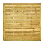 NA-LOG Dichtzaun VARIO MASSIV gerade 180x180 cm Holzzaun Kiefer PEFC KDI Grün massiver Rahmen 44x68 mm sehr stabil