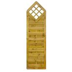 NA-LOG Dichtzaun VARIO MASSIV gerade mit Rankgitter 60x210 cm Holzzaun Kiefer PEFC KDI Grün massiver Rahmen 44x68 mm sehr stabil