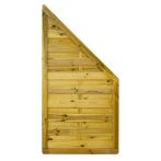 NA-LOG Dichtzaun VARIO MASSIV gerade 90x180/90 cm Holzzaun Kiefer PEFC KDI Grün massiver Rahmen 44x68 mm sehr stabil