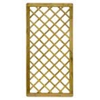 NA-LOG Rankgitter VARIO MASSIV 90x180 cm Holzzaun Kiefer PEFC KDI Grün massiver Rahmen 44x68 mm sehr stabil