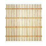 NA-LOG Lattenzaun WIEN abgeschrägt 180x180 cm Holzzaun Lärche PEFC mit abgeschrägten Latten