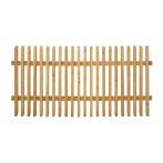 NA-LOG Lattenzaun WIEN abgeschrägt 180x90 cm Holzzaun Lärche PEFC mit abgeschrägten Latten