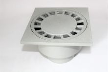 VOLFI Uni-Bodenablauf senkrecht BA-K 200/200/DA100, Kunststoff senkrecht