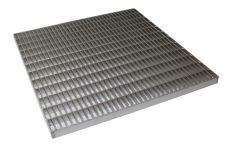 VOLFI Drain-Plattenrost GR-E Edelstahl 400x400x20 mm, MW 30/10