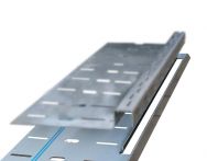 VOLFI Stufenprofil Aluminium Unterteil STU-U 25/27/140 mm - 2 m Länge - für 20 mm Platten