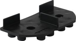 VOLFI Plattenlager WK-UR 95/10 mm Kunststoff - 1/2 für Rand