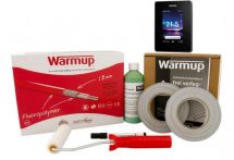 Warmup Fußbodenheizung Heizleitungs-Set DWS Heizleiter inkl. Grundierung, Rolle, Fixiertape und Stift