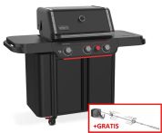Weber leistungsstarker Gasgrill GENESIS E-330WR Stealth Edition schwarz - inklusive Drehspieß
