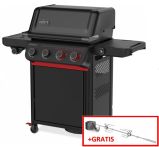 Weber smarter Gasgrill SPIRIT EPX-435R Stealth Edition schwarz - mit SEAR-Zone, 4-Brennern und Drehspieß