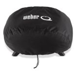 Weber Premium Abdeckhaube schwarz - atmungsaktiv, UV- und wasserabweisend