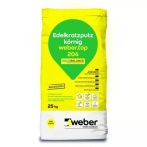 weber.top 204 AquaBalance Edelkratzputz weiß mit Glimmer, 25 Kg