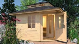 Weka Saunahaus KURIKKA 298x298 cm - Natur