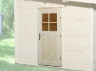 Weka Zusatztür für Weka Gartenhaus 45 mm, 97x182 cm - Naturbelassen