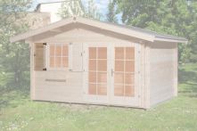 Weka Fensterladen 1-seitig für Fenster 91x91 cm - Natur