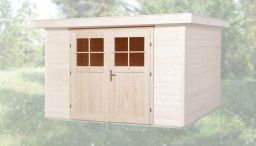 Weka Zusatzdoppeltür 21/28 mm, 182x182 cm - Natur