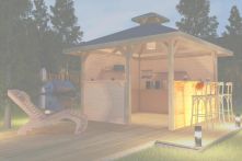 Weka Bausatz Tresenwand 28 mm Natur für Gartenoase 651 Gr. 3