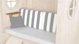 Weka seitliches Ablageset aus Holz für Laube Bozen und Merano - Naturbelassen