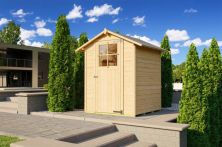 Weka Gartenhaus 317 - Holzmassivhaus mit Satteldach, inkl. Einzeltür