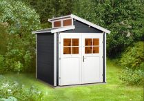 Weka Gartenhaus 226 - Holzmassivhaus mit versetztem Pultdach
