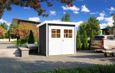 Weka Gartenhaus 227 - Holzmassivhaus mit Flachdach