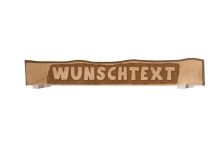 Weka Massivholzschild mit individuellem Text (bis 12 Buchstaben)