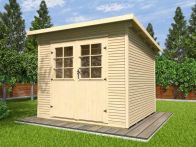 Weka Gartenhaus 219 - Holzmassivhaus mit Flachdach