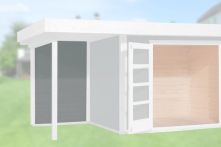 Weka Rückwand für Anbau 147 cm, 21 mm für Typ 126 und 172 - Grau