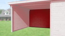 Weka Rückwand für Anbau 295 cm, 21 mm für Typ 126 und 172 - Schwedenrot