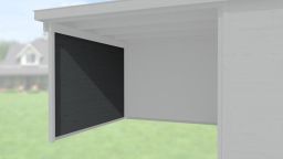 Weka Seitenwand 21 mm, für Haustyp 126 und 172, Tiefe 235 cm - Anthrazit