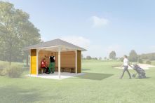 Weka Sitzgelegenheit für Gartenoase 651 Gr. 1 - Wände + Bänke