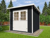 Weka Gartenhaus wekaLine 219 - Holzmassivhaus mit Flachdach