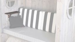 Weka seitliches Ablageset aus Holz für Laube Merano - Silber