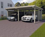 Weka Doppel-Carport 618 - Flachdach