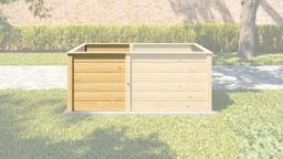 Weka Ergänzungssatz für Element-Hochbeet Modular 669, Höhe 68 cm - Natur