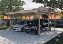 Weka Doppel-Carport 616 - Flachdach