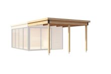 Weka Anbau für Designhaus 412 Gr. 2 310x341,5 cm - Natur