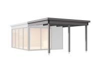 Weka Anbau für Designhaus 412 Gr. 2 310x341,5 cm - Grau