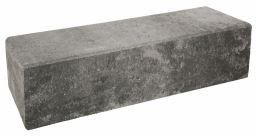 Weserwaben Vario-Line Long Abschlussstein 1 1/2 Grau-Anthrazit meliert, glatt | 60,0 x 20,0 x 16,7 cm