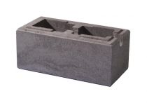 Weserwaben Vario-Line Einsatzstein 1/1 glatt Grau-Anthrazit meliert glatt | 40x20x16,7 cm