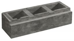 Weserwaben Vario-Line Long LED-Stein 1 1/2 Grau-Anthrazit meliert, glatt | 60,0 x 20,0 x 16,7 cm