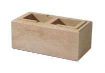 Weserwaben Vario-Line Mauerstein 1/1 Créme-Beige meliert glatt | 40x20x16,7 cm