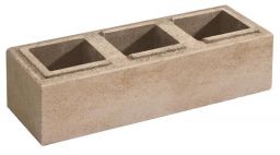 Weserwaben Vario-Line Long Mauerstein 1 1/2 Crème-Beige meliert, glatt | 60,0 x 20,0 x 16,7 cm