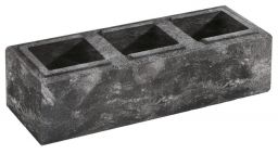 Weserwaben Vario-Line Long Mauerstein 1 1/2 Anthrazit-Weiß meliert, glatt | 60,0 x 20,0 x 16,7 cm